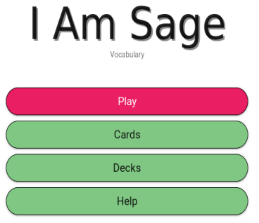 SAGE Vocabulary Game